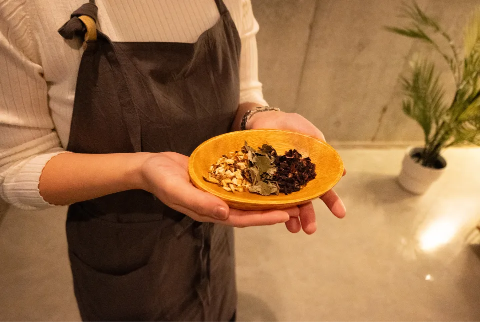 香り高いよもぎ蒸し（ブレンドよもぎ）